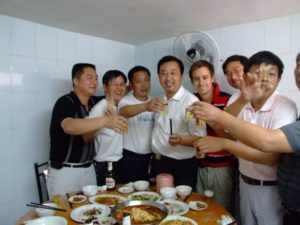 Richard with some other teachers of the school