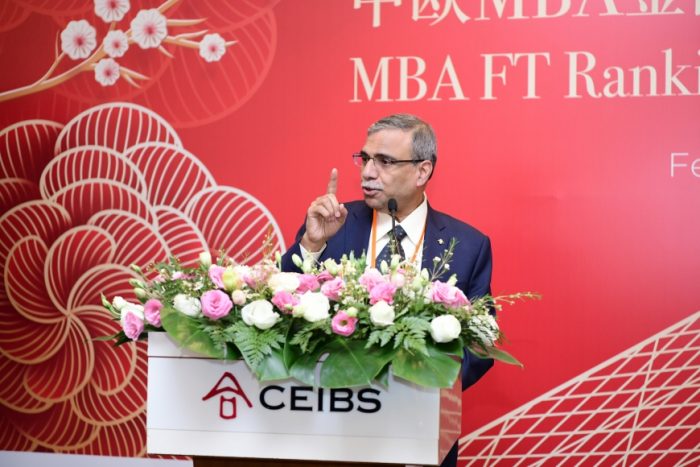 CEIBS European VP Dipak Jain at the MBA FT Ranking Celebration